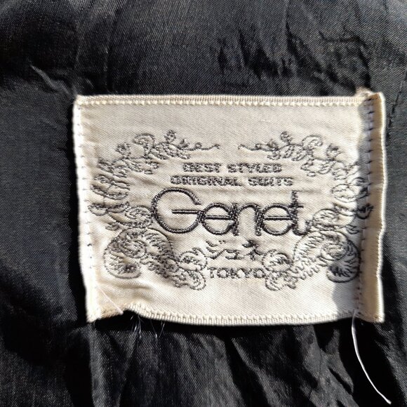 Vintage Hostess Dress by Genet of Tokyo Japan Retro Floral 60s 70s Designer - Picture 14 of 15